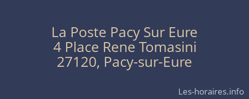 La Poste Pacy Sur Eure