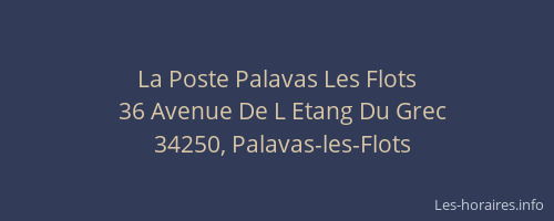 La Poste Palavas Les Flots