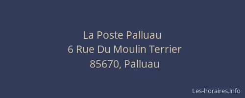 La Poste Palluau