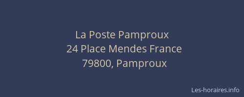 La Poste Pamproux