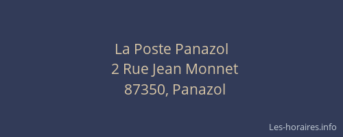 La Poste Panazol