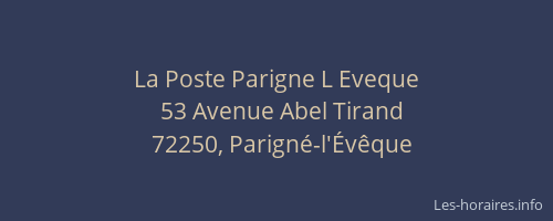La Poste Parigne L Eveque