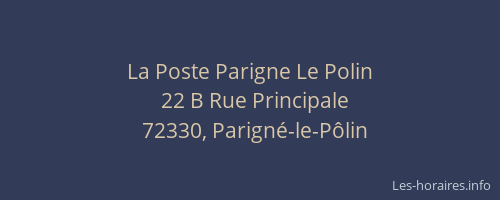 La Poste Parigne Le Polin