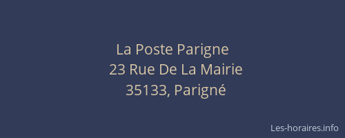 La Poste Parigne