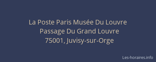 La Poste Paris Musée Du Louvre