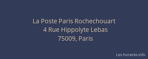 La Poste Paris Rochechouart