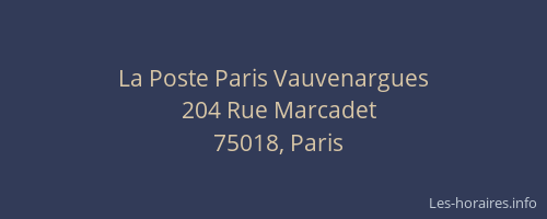 La Poste Paris Vauvenargues