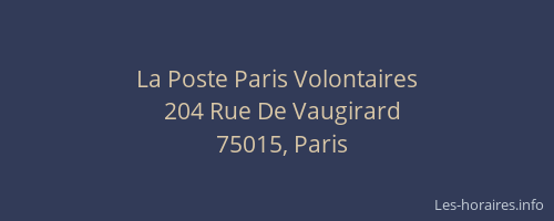 La Poste Paris Volontaires