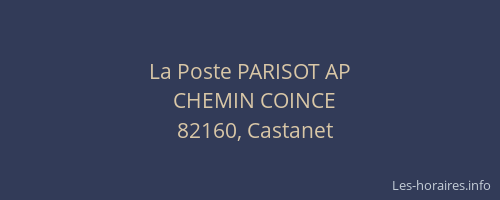 La Poste PARISOT AP