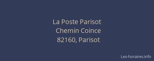 La Poste Parisot
