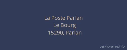 La Poste Parlan