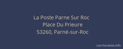 La Poste Parne Sur Roc