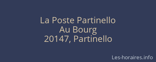 La Poste Partinello
