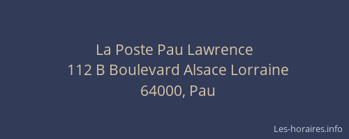 La Poste Pau Lawrence