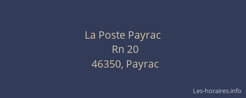 La Poste Payrac