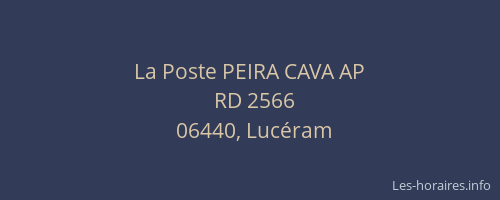 La Poste PEIRA CAVA AP