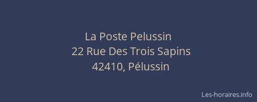 La Poste Pelussin