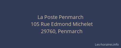 La Poste Penmarch