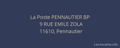 La Poste PENNAUTIER BP