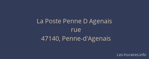 La Poste Penne D Agenais