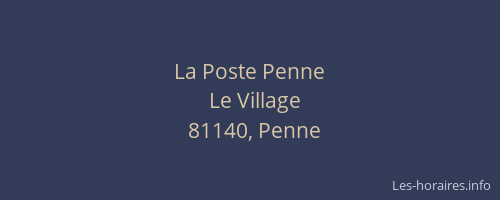 La Poste Penne