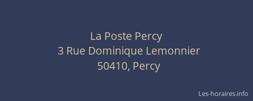 La Poste Percy