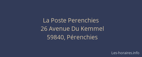 La Poste Perenchies