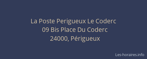 La Poste Perigueux Le Coderc