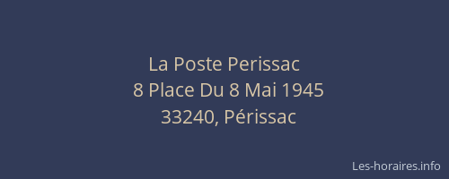 La Poste Perissac