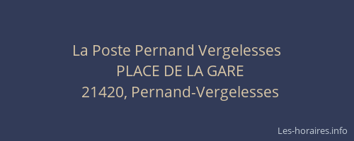 La Poste Pernand Vergelesses