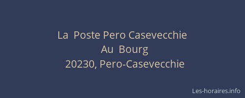 La  Poste Pero Casevecchie