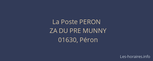 La Poste PERON