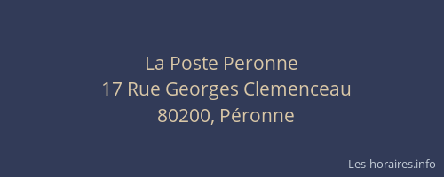 La Poste Peronne