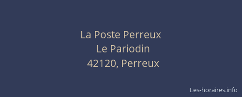 La Poste Perreux