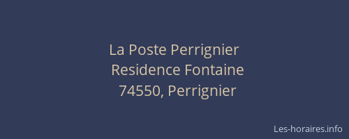 La Poste Perrignier