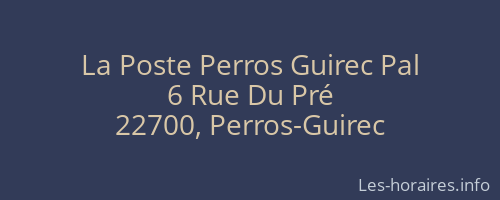 La Poste Perros Guirec Pal