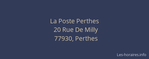 La Poste Perthes