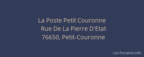 La Poste Petit Couronne