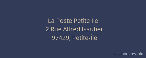 La Poste Petite Ile