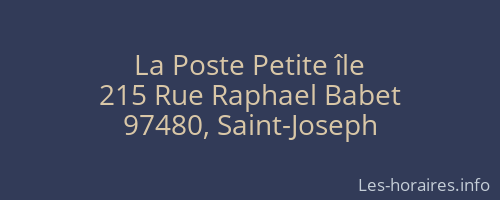 La Poste Petite île