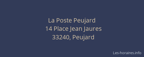 La Poste Peujard