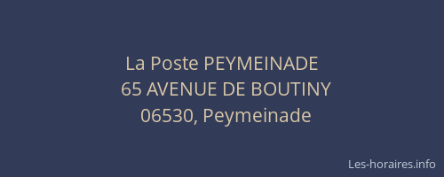 La Poste PEYMEINADE