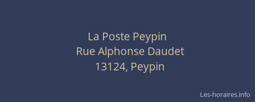 La Poste Peypin