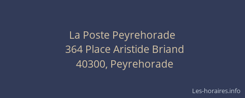 La Poste Peyrehorade