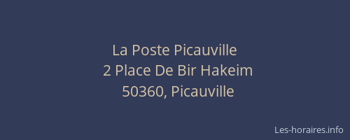 La Poste Picauville