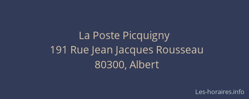 La Poste Picquigny
