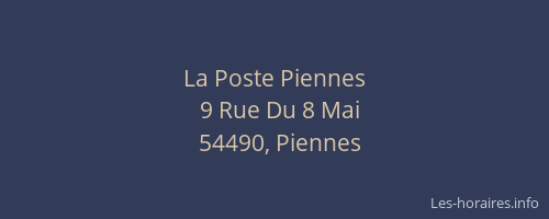 La Poste Piennes