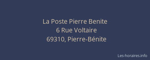 La Poste Pierre Benite