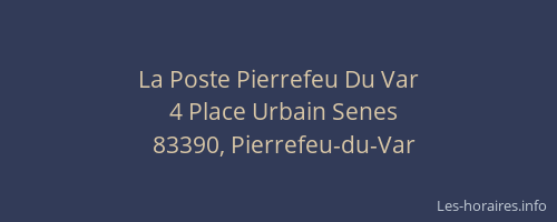 La Poste Pierrefeu Du Var