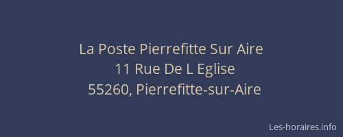 La Poste Pierrefitte Sur Aire